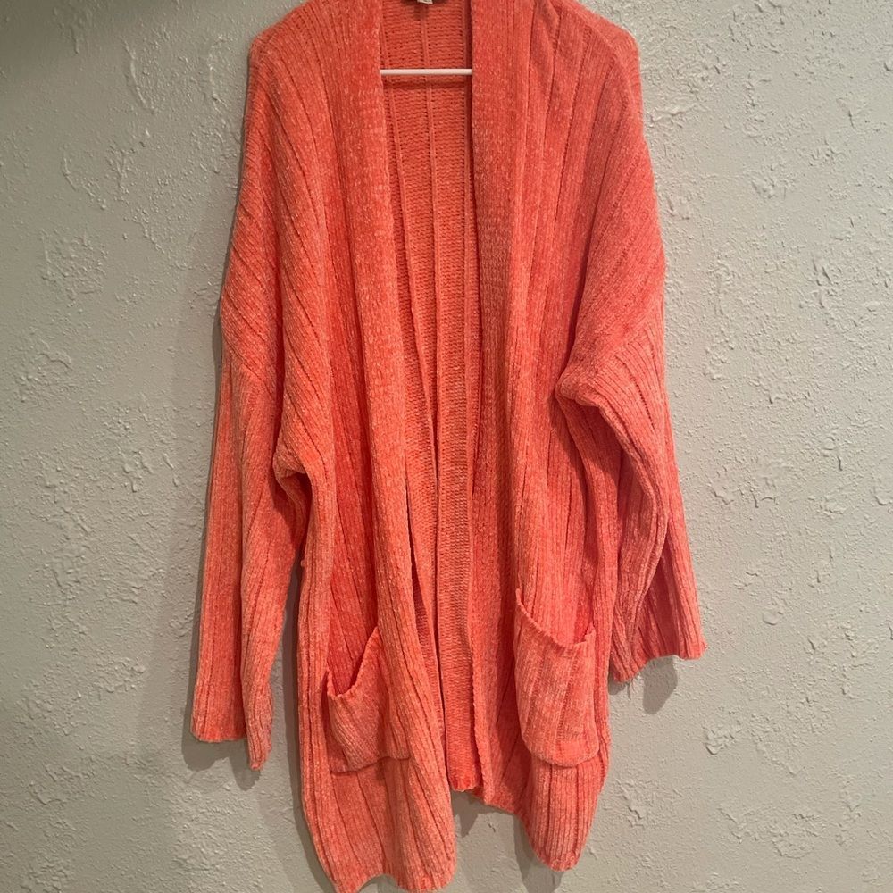 Chenille chunky cardigan